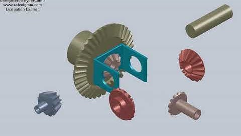 EXPLODED VIEW OF DIFFERENTIAL GEAR