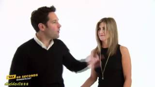 60 Seconds with Jennifer Aniston & Paul Rudd