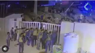 كاميرات المراقبة ترصد لحظة اقتحام المحتجين محطة كهرباء الحمداوي في قضاء القرنة
