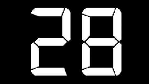 30 to 0 Countdown digital ( v 692 ) timer with sound music 4K