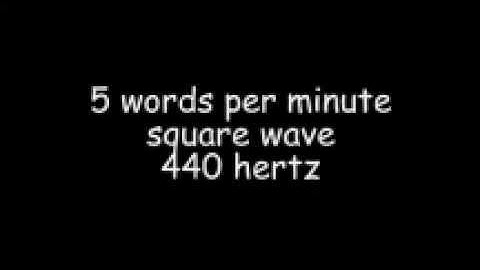 Paris Morse Code Test at 5 wpm