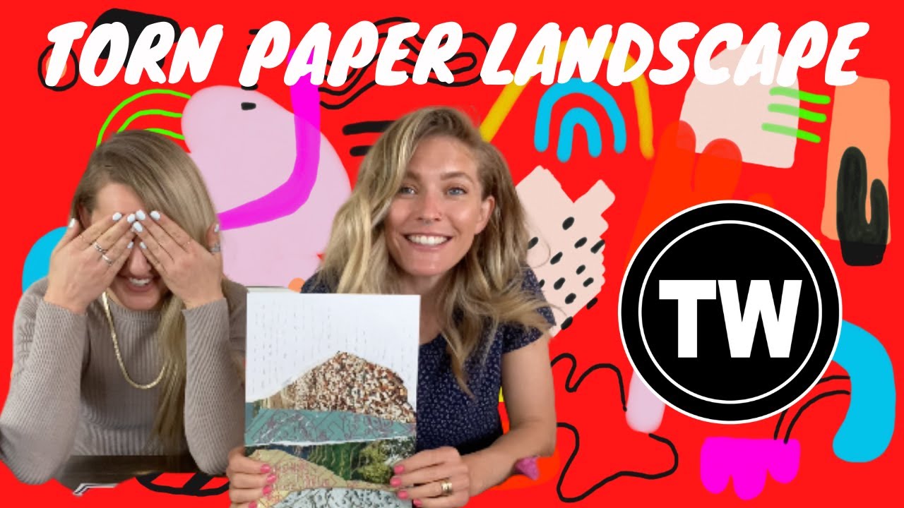 Torn Paper Landscape DIY - YouTube