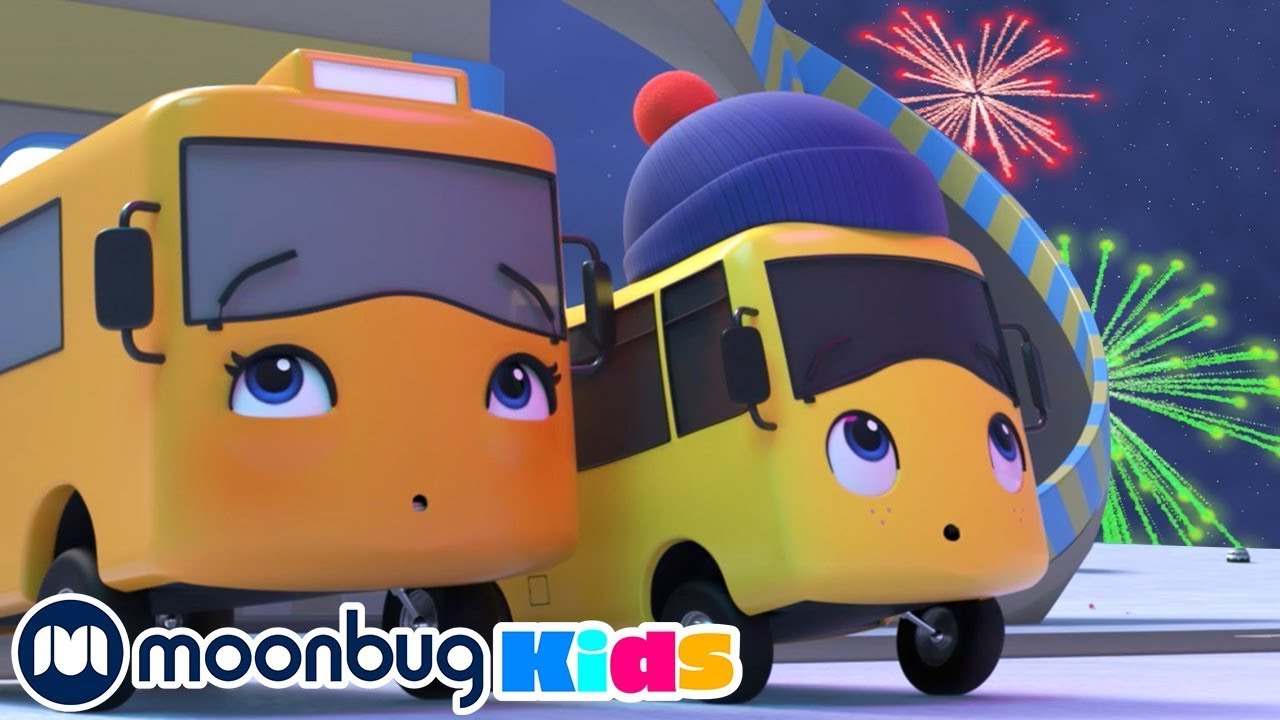 Buster und das Feuerwerk | Kinderlieder und Cartoons | Go Buster | Moonbug Kids Deutsch