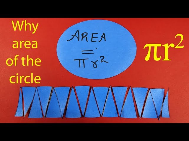 Why area of the circle is πr2? | English