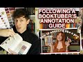 I followed a booktubers annotation guide ft plantbasedbride