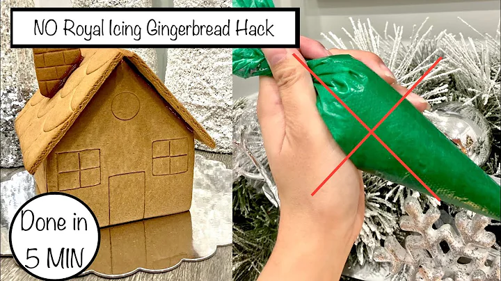 Gingerbread Hack: Build a Gingerbread House in 5 Minutes NO DRYING TIME & NO ROYAL ICING| ALL EDIBLE