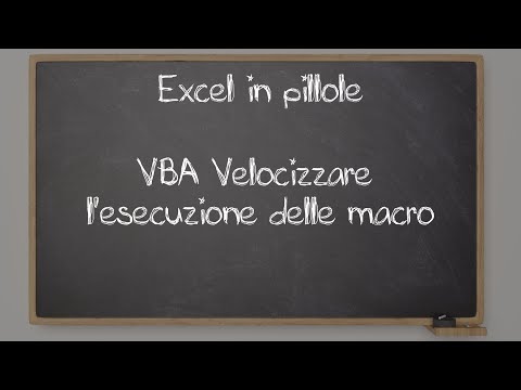 Video: Come Velocizzare Excel