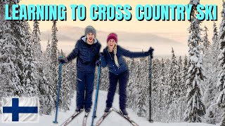 FIRST TIME CROSS COUNTRY SKIING (Levi, Lapland, Finland)