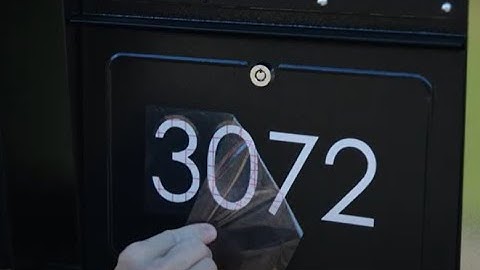 MailCase Reflective Mailbox Number Installation