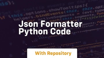 json formatter python code