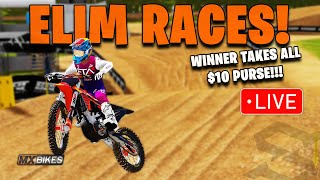 ELIMINATION RACE  WINNER TAKES ALL ($10 PURSE)!!! #mxbikes