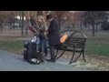 Уличные музыканты. Саксофон. Осень. Днепро. Street musicians. Saxophone. Autumn. The Dnieper