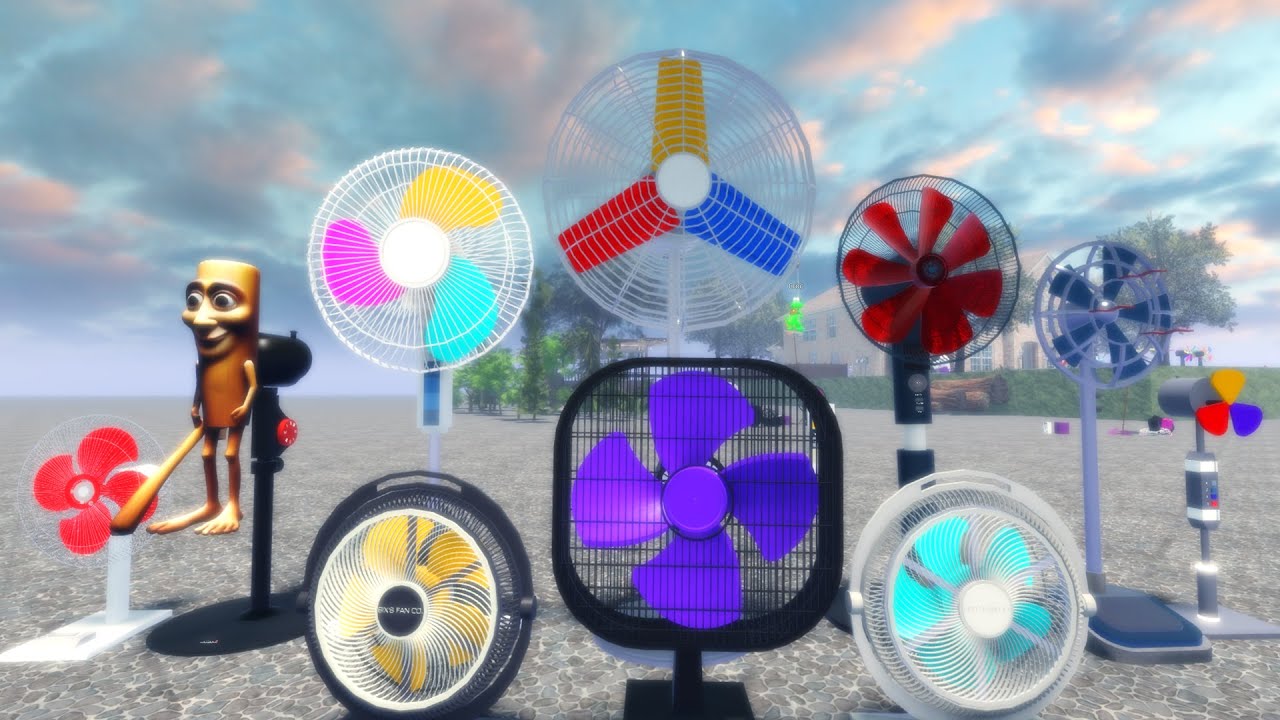 DIY Fan Spinning In Roblox, Funniest Wobbly Fans