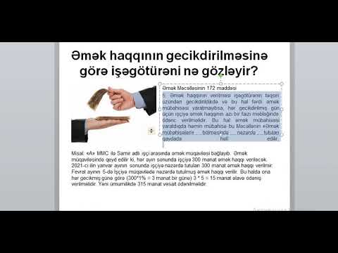 Video: Gecikmiş əmək Haqqına Görə Işəgötürənin Başına Nə Gələcək