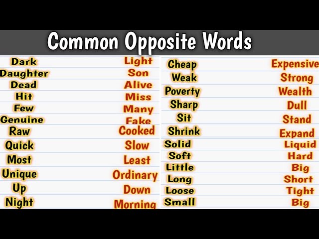 English With Mukesh - Opposite words . . . . .. #vocabulary