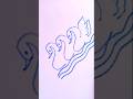 How to draw duck with letter U 🔥🔥 #art #creative #trendingshorts #cuteduck #duckhead #shortfeed