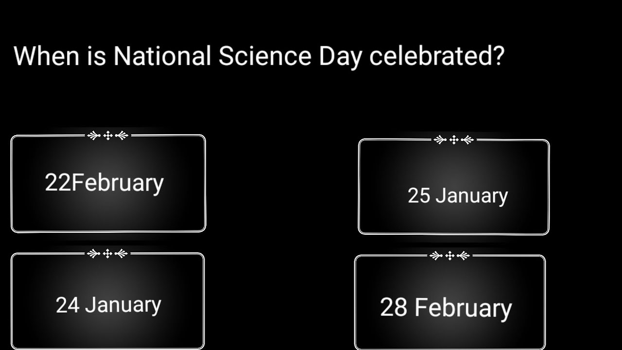When Is Science when is National Science Day celebrated? - YouTube
