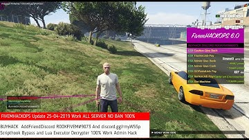 Fivem Hack Update 25-04-2019 Scripthook Bypass and Lua Executor Decrypter UnBan Work Now