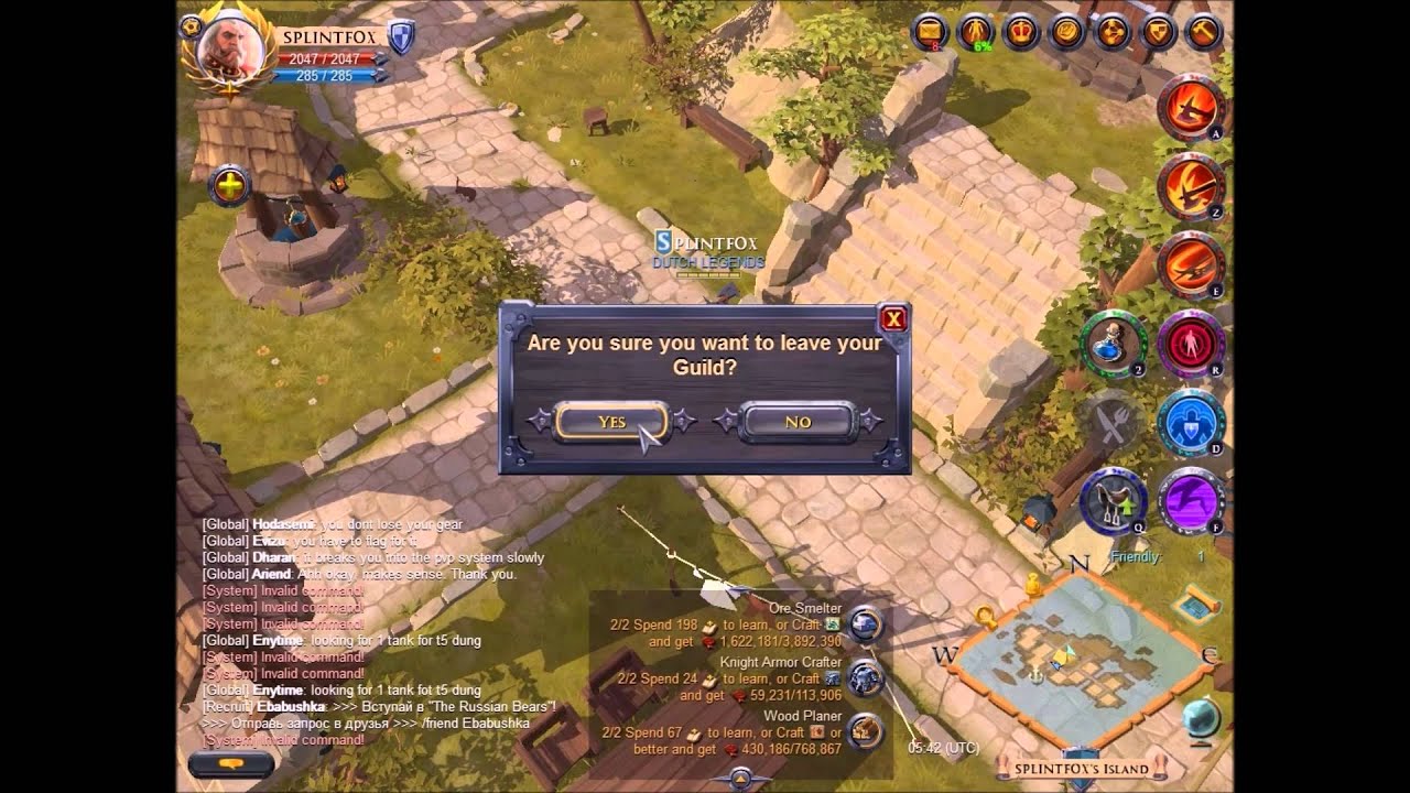 ALBION ONLINE How to quit your guild YouTube