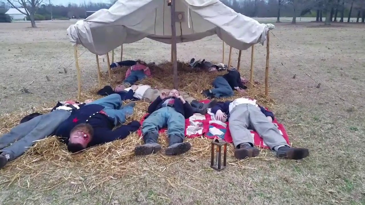 Civil War Medicine Reenactment at the Harper House Field Hospital in Bentonville Battlefield, NC