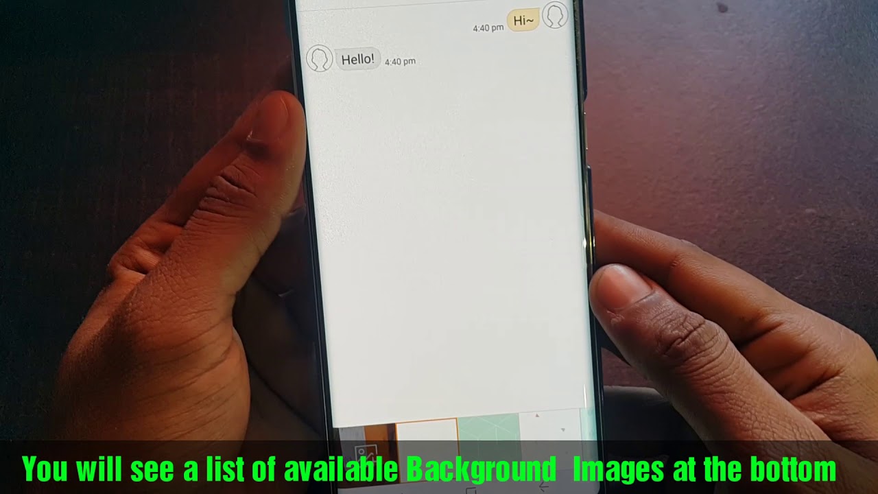 How To Change Text Message Background On Galaxy Note 8