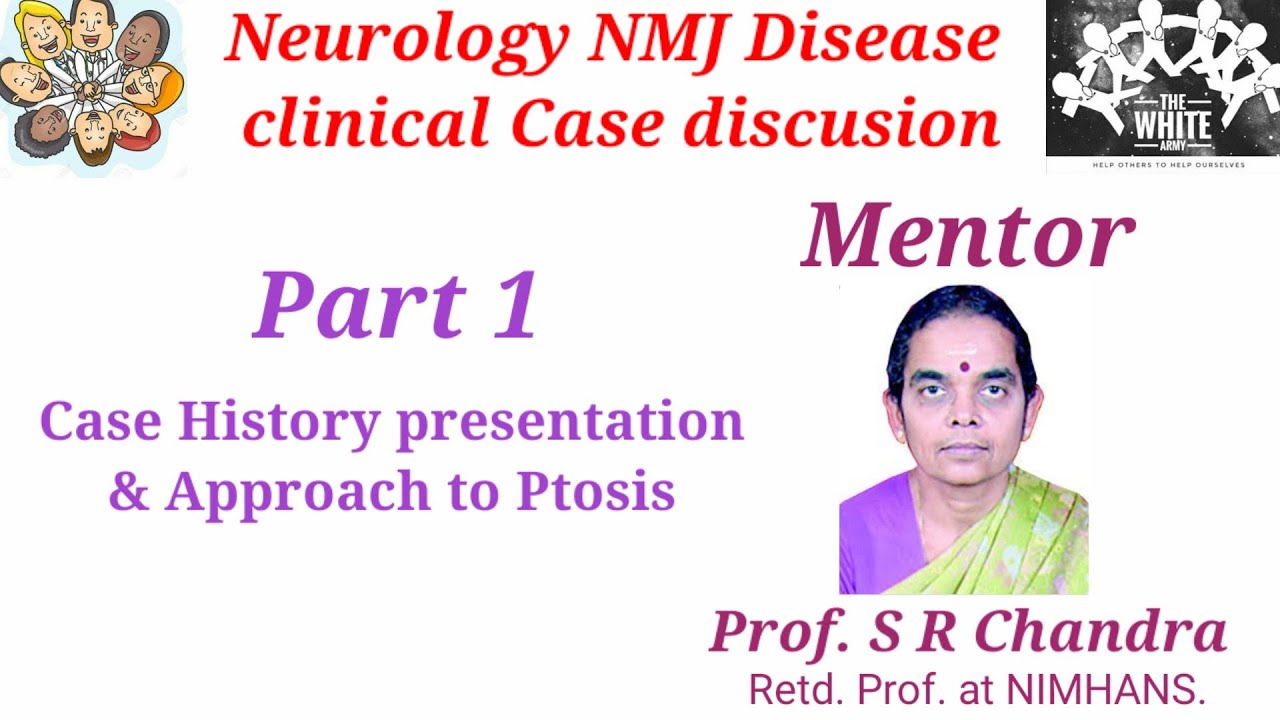 NEUROLOGY NMJ disease clinical case presentation Part1 Case history & Approach to Ptosis
