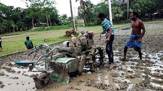 Village land cultivator | How to little boy is cultivating land with power tiller