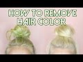 How To: Remove Hair Color/Stripping for Stained Hair - Blue, Green + Red | by tashaleelyn