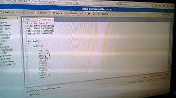 Led pattern generation for on board leds on mbed board