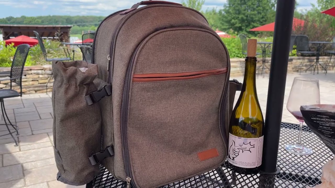 Apollo Walker Picnic Backpack Set for 2 Person with Cooler Compartment