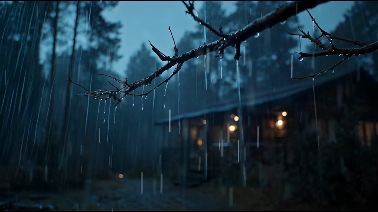 Best Rainfall at the Forest Cabin 🌲 Sleep Deeply with Rain Sounds - YouTube