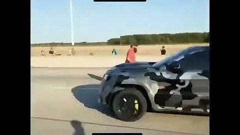 Trackhawk vs Corvette C7 guess who gets gapped!!!!!