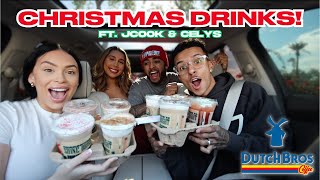 TRYING OUR SUBSCRIBERS FAVORITE CHRISTMAS DRINKS W/ JCOOK &amp; CELYS!!