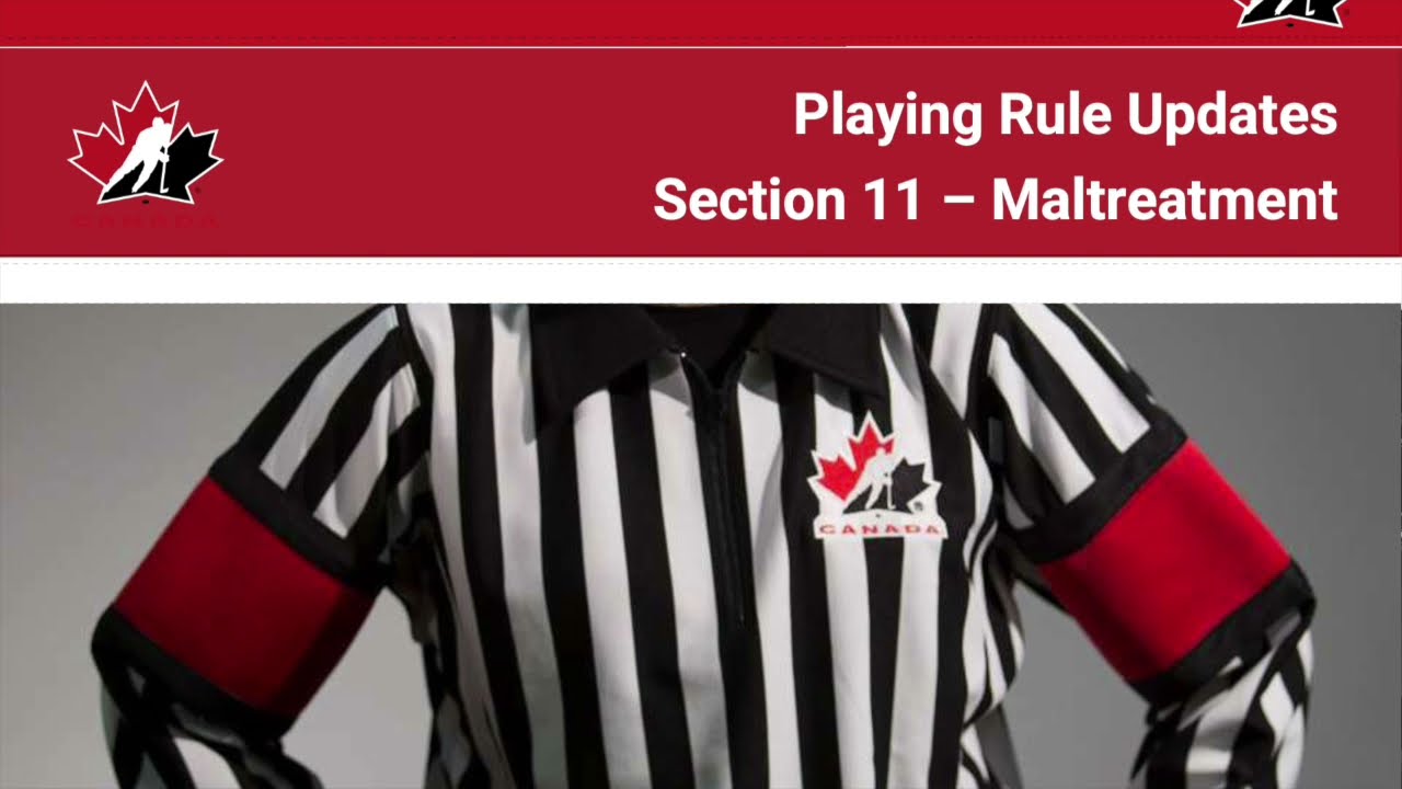 202122 Hockey Canada Rule Change Section 11 Maltreatment YouTube