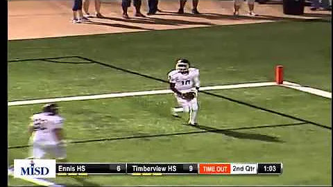 Ennis WR Donta Thompson 47 yd TD pass to QB vs. Ma...