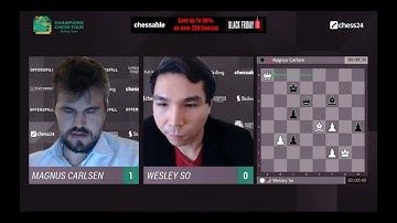 MAGNUS CARLSEN puts Himself in a Mating Net, Loses to WESLEY SO