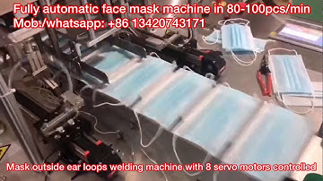 Automatic Disposable Face Mask Machine,automatic disposable surgical mask with earloop machine
