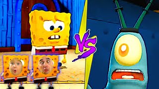 Приключения ГУБКИ БОБА против ПЛАНКТОНА ПАПА ДОЧКА в SpongeBob SquarePants: Battle for Bikini Bottom