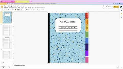 Renaming only the first few slides DIGITAL NOTEBOOK