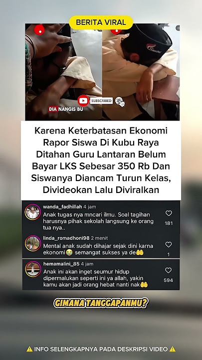 Guru viralkan murid yg gak bayar LKS⁉️😭