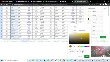 Google Sheet - Dropdown binding with cells and selected Item color change #msexcel #googlesheet