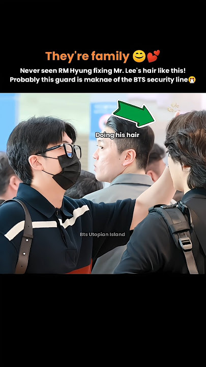 Rm treated his guard like baby brother😩|#bts #shorts