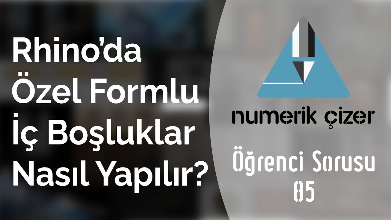 Rhino'da düzensiz formlu et kalınlığı, özel şekilli iç boşluk nasıl oluşturulur? - Öğrenci Sorusu 85