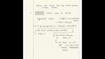 Lecture 7 (Solving Homogeneous system of linear equations ) of the Linear Algebra course