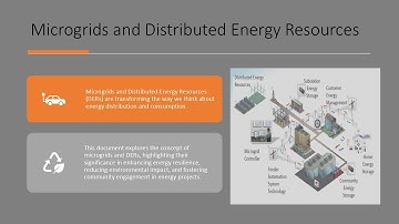 Microgrids and Distributed Energy Resources