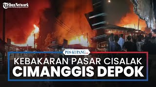 Pasar Cisalak Depok Kebakaran, Diduga Korsleting Listrik