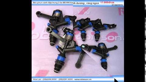 Béc phun cánh đập trung 2 tia BB-998 răng ngòai