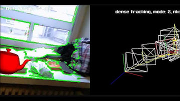 AR test using Kinect based keyframe slam