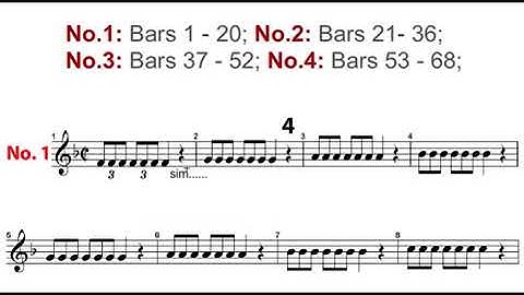 Arban Triple tonguing Trumpet practice app