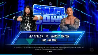 Smackdown Aj Styles Vs Randy Orton First Round Match In The King Of The Ring Tournament